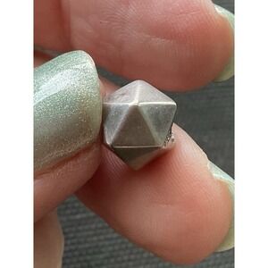 LAA 925 Sterling Silver Geometric Bead Charm